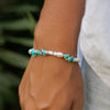 Pineapple Island Love Is Here Natural Stone, Pearl & Shell Bracelet
