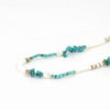 Pineapple Island Love Is Here Natural Stone, Pearl & Shell Necklace - Turquiose