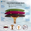 Ultimate board rack with features like eco-friendly materials and easy assembly.