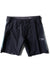 VIssla High Seas 18.5" Boardshort in black with light blue accents, front view.