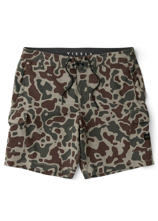 Vissla Roamer Cargo 18.5" Hybrid Boardshort in Camo
