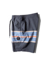 Vissla Free Lap 18.5" boardshort in phantom with striped design, side view.