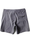 Vissla Stoke'M 17.5" boardshort in gray, back view with pocket detail.