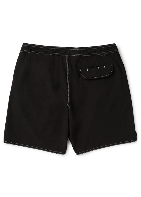 Vissla Solid Sets 17.5" Ecolastic Boardshort in Black 2, view 2