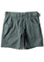 Vissla Pismo Painter Eco Short in moss green, front view.