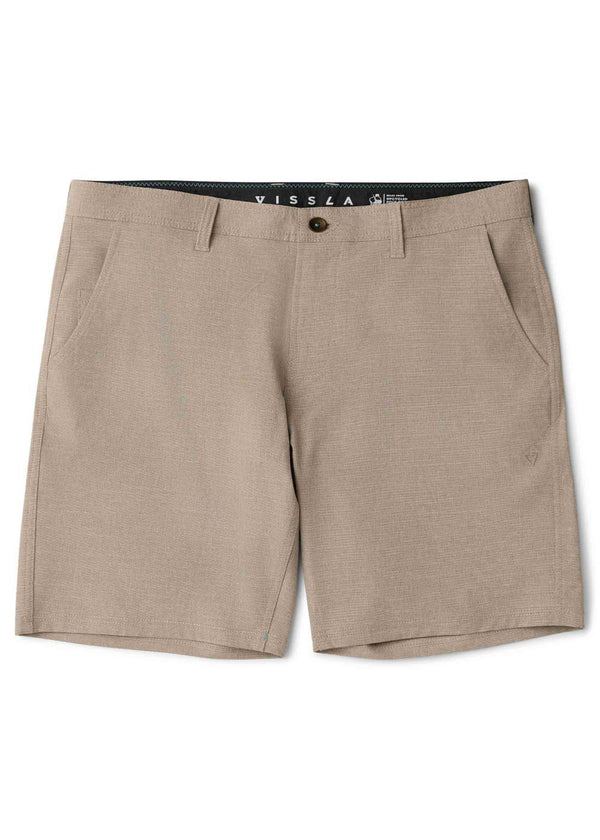 Vissla Fin Box Hybrid 19.5" Walkshort in Dark Khaki