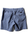 Vissla No See Ums Cord Eco 17" elastic walkshort, back view in blue.