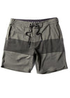 Vissla Locker 18.5" Sofa Surfer shorts in dark olive heather, front view.