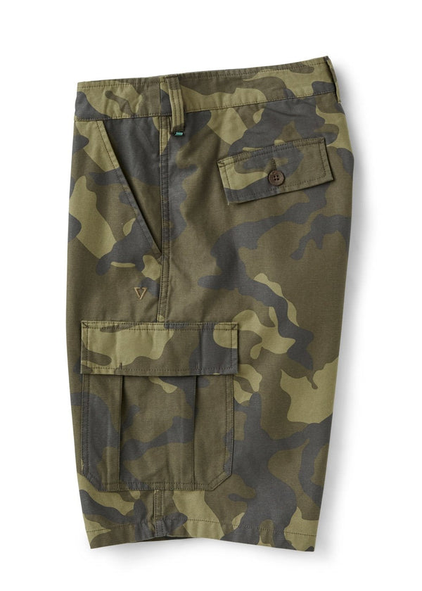 Vissla County Cargo Twill 21" Walkshort in Camo, view 3