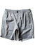 Vissla Alto 18-inch hybrid elastic walkshort in dark grey, front view.