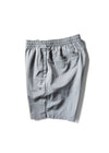 Vissla Alto 18-inch hybrid elastic walkshort in dark grey, side view.