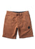 Vissla Solid Sets Eco 18.5" Sofa Surfer shorts in guava, front view.