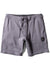 Vissla Solid Sets Eco 18.5" Sofa Surfer shorts in shark gray, front view.