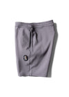 Vissla Solid Sets Eco 18.5" Sofa Surfer shorts in shark gray, side view.