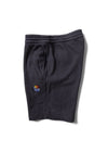 Vissla Solid Sets Eco 18.5" Sofa Surfer walkshort in black heather, side view.