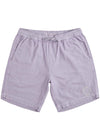 Vissla Sun 17" Walkshort in dusty lilac, front view with drawstring waist.