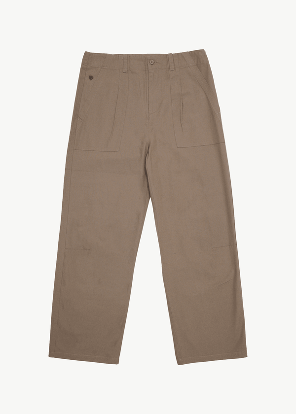 AFENDS Glider Pleated Pant - Fossil
