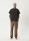AFENDS Glider Pleated Pant - Fossil