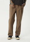 AFENDS Glider Pleated Pant - Fossil