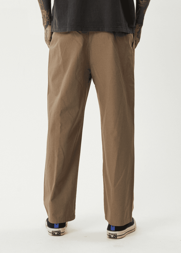 AFENDS Glider Pleated Pant - Fossil
