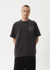 AFENDS Cosmic Con Heavyweight Boxy Tee - Stone Black