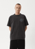 AFENDS Cosmic Con Heavyweight Boxy Tee - Stone Black