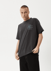 AFENDS Cosmic Con Heavyweight Boxy Tee - Stone Black