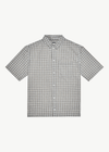 AFENDS Drew Seersucker Shirt - Taupe Check