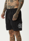 AFENDS Cosmic Cargo Baywatch Swim Short 18" - Black