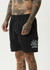 AFENDS Cosmic Cargo Baywatch Swim Short 18" - Black