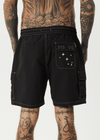 AFENDS Cosmic Cargo Baywatch Swim Short 18" - Black