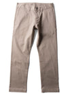 Vissla Creators Port Chino Pant in khaki, flat lay front view.