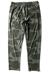 Vissla Comp Lite Eco Elastic Pant in camo pattern, back view.