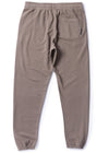 Solid Sets Eco Elastic Sweatpant in Driftwood, back view with single pocket.