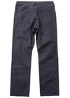 Back view of Vissla Border Canvas 5 Pkt Pant in phantom color.