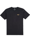 Front view of Vissla Offshore Pleasure SS Tee in Phantom with minimalist logo design.