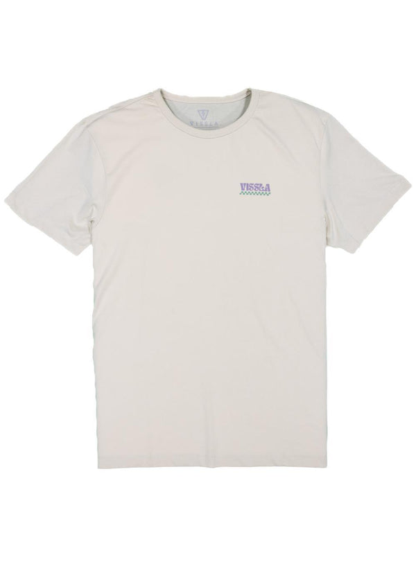 Vissla Solar Vibrations Eco Tee in Bone, view 2
