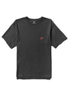 Front view of Vissla Miyashiro I'Iwi Bird Organic PKT Tee in Phantom color featuring a chest pocket with bird graphic.