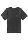 Front view of Vissla Surf Goon Saloon Organic Pkt Tee in Phantom color with pocket logo.