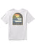 Vissla Out The Window PKT Tee in white with colorful back graphic design.