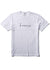 Front view of Vissla Caliper Comp Lite Eco Performance Tee in white.