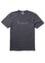 Vissla Caliper Comp Lite Eco Performance Tee in Black Heather, front view.