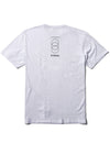 Back view of Vissla Caliper Comp Lite Eco Performance Tee in white.