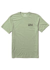 Vissla Cliffside Comp Lite Eco Drirelease Tee in Light Sage Heather, view 2