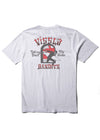 Vissla Bandits SS Tee in white with bold graphic on the back.