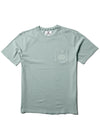 Vissla Buckled Tee in Agave green with chest pocket and subtle logo screen print. Soft washed for comfort, modern fit, 100% cotton.