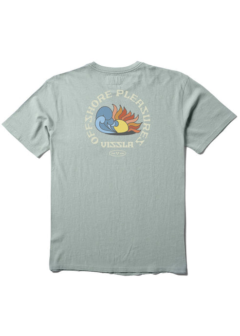 Vissla Offshore Pleasures SS PKT Tee - Agave