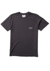 Vissla Offshore Pleasures SS PKT Tee in Phantom with front pocket logo.