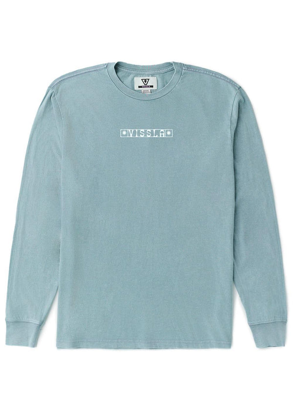 Vissla Serpents Cosmic Wash Longsleeve Tee in Coastal Blue, view 3