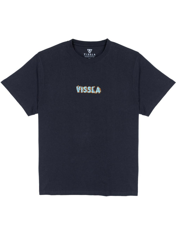 Vissla Shift Kicker Oversized Eco Tee in Black, view 2